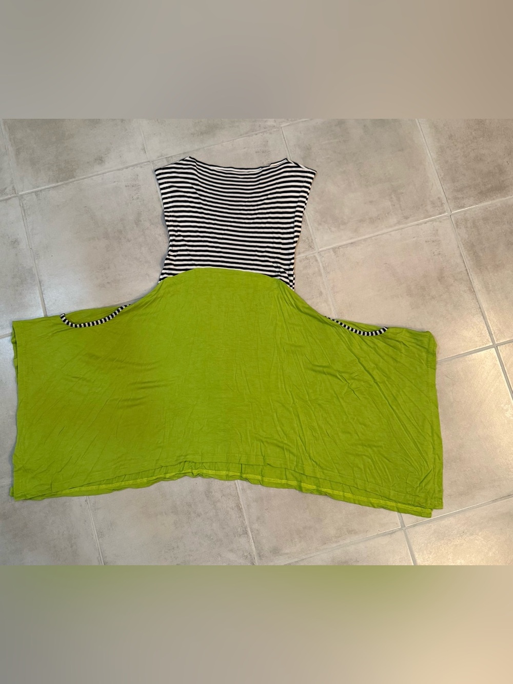 WonderLand by KidCuteTure Sz 10 Black White Lime  Dress NWOT